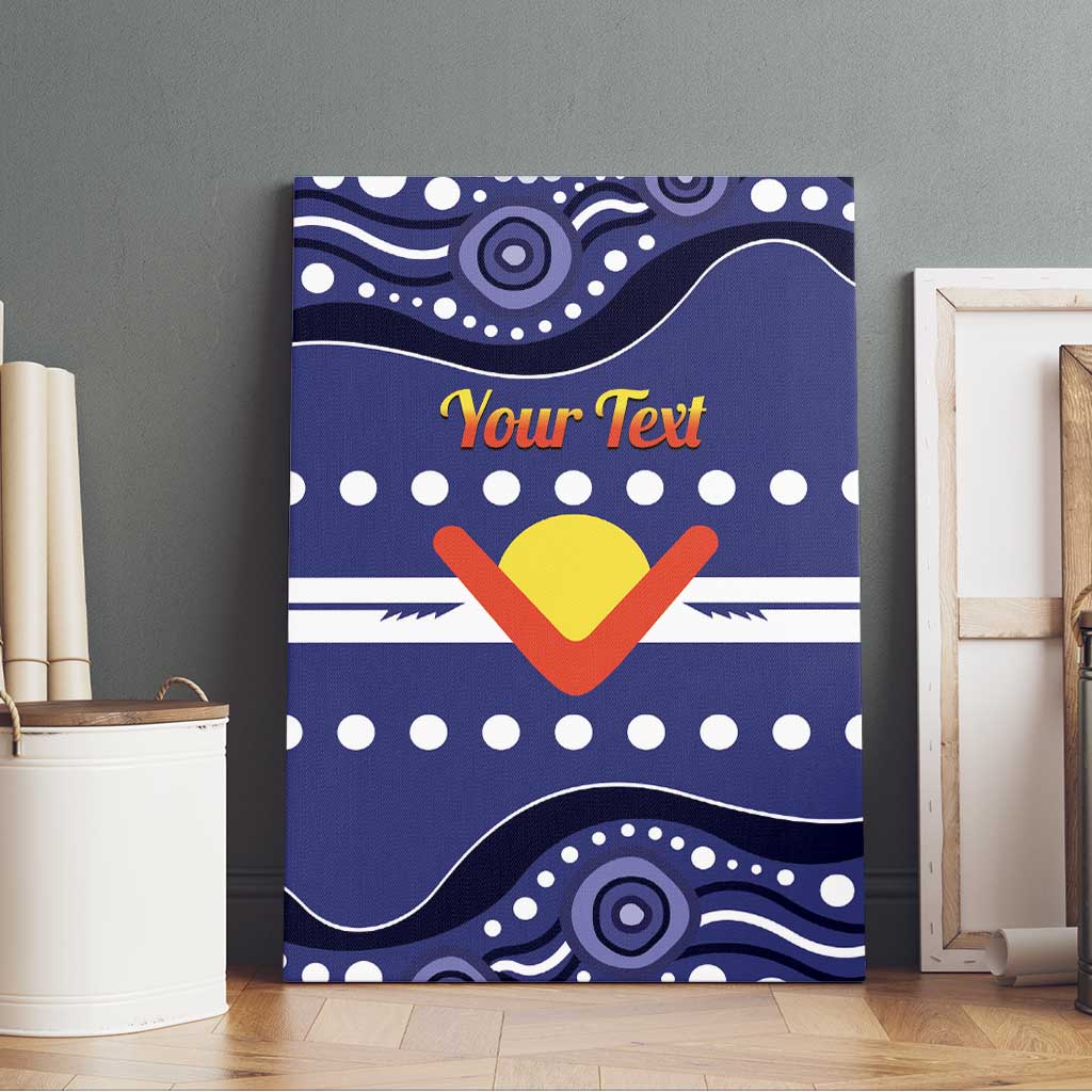 Personalised Ngarrindjeri Nation Canvas Wall Art Aboriginal Australian Flag Style