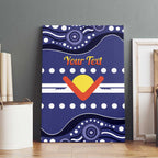 Personalised Ngarrindjeri Nation Canvas Wall Art Aboriginal Australian Flag Style