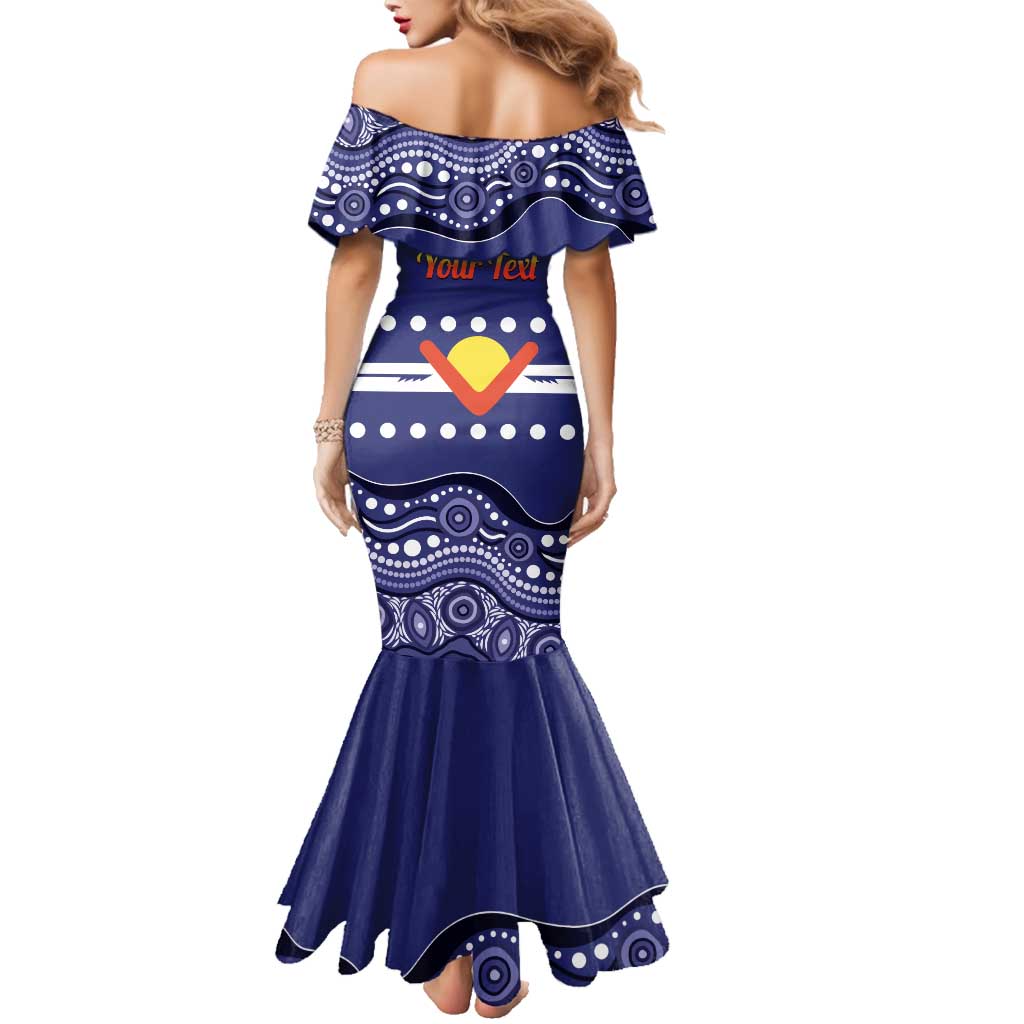 Personalised Ngarrindjeri Nation Family Matching Mermaid Dress and Hawaiian Shirt Aboriginal Australian Flag Style