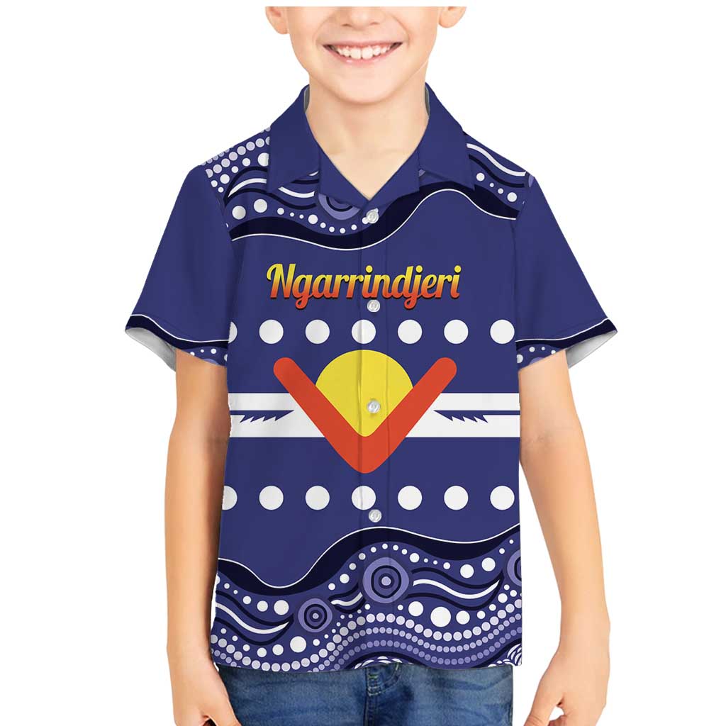 Personalised Ngarrindjeri Nation Family Matching Mermaid Dress and Hawaiian Shirt Aboriginal Australian Flag Style
