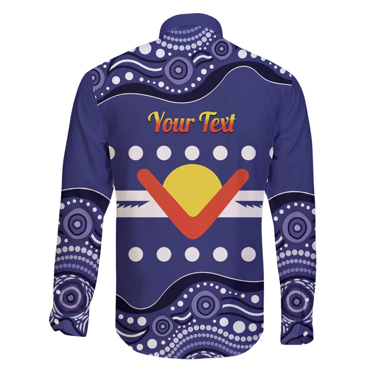 Personalised Ngarrindjeri Nation Family Matching Off The Shoulder Long Sleeve Dress and Hawaiian Shirt Aboriginal Australian Flag Style