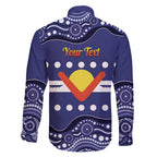 Personalised Ngarrindjeri Nation Family Matching Off Shoulder Maxi Dress and Hawaiian Shirt Aboriginal Australian Flag Style