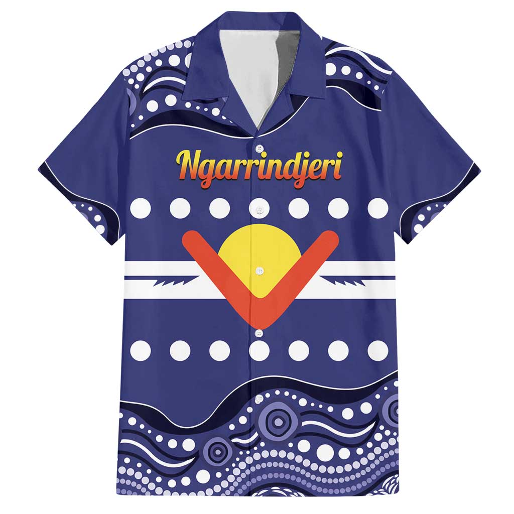 Personalised Ngarrindjeri Nation Family Matching Short Sleeve Bodycon Dress and Hawaiian Shirt Aboriginal Australian Flag Style