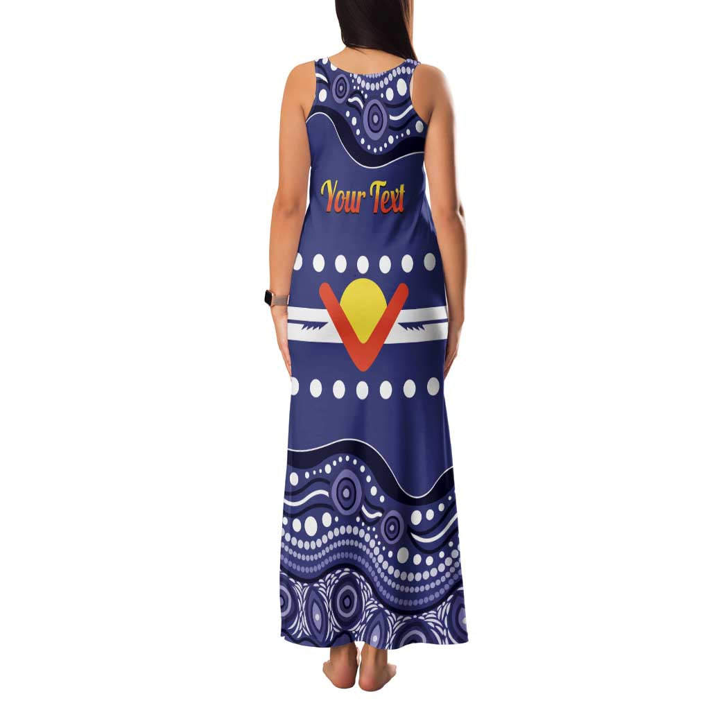 Personalised Ngarrindjeri Nation Family Matching Tank Maxi Dress and Hawaiian Shirt Aboriginal Australian Flag Style