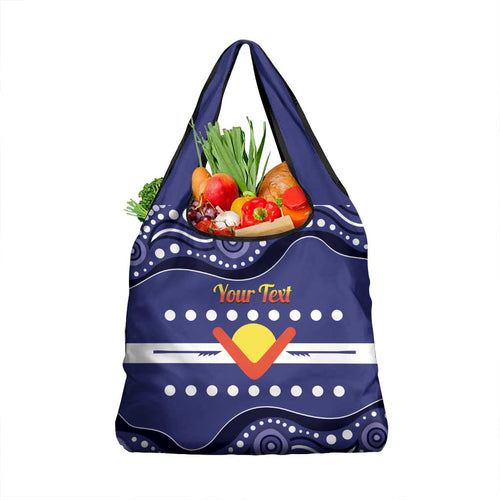 Personalised Ngarrindjeri Nation Grocery Bag Aboriginal Australian Flag Style