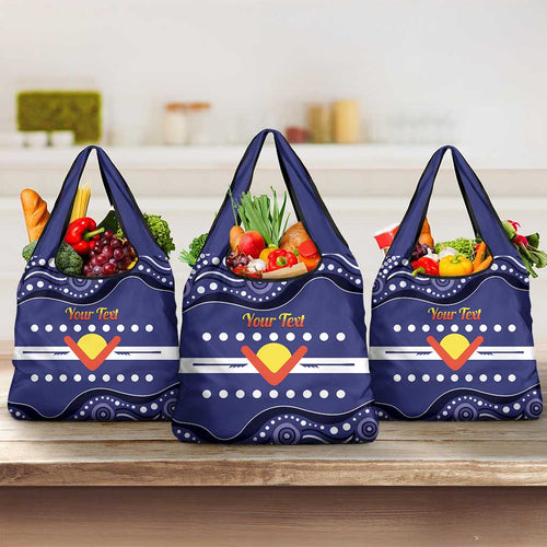 Personalised Ngarrindjeri Nation Grocery Bag Aboriginal Australian Flag Style
