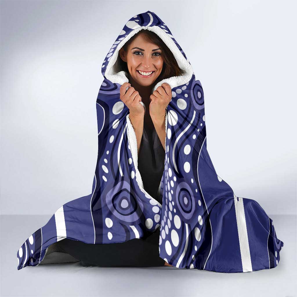 Personalised Ngarrindjeri Nation Hooded Blanket Aboriginal Australian Flag Style