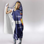 Personalised Ngarrindjeri Nation Hooded Blanket Aboriginal Australian Flag Style