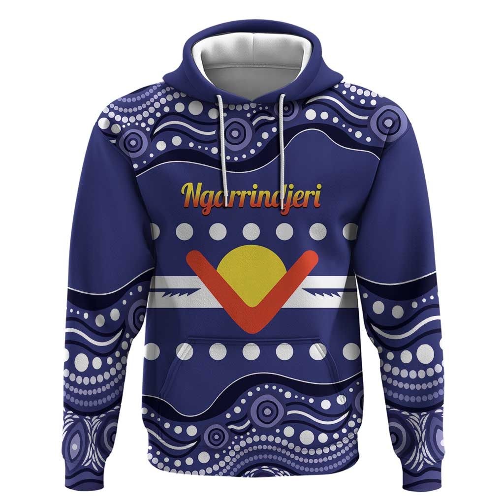 Personalised Ngarrindjeri Nation Hoodie Aboriginal Australian Flag Style