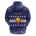 Personalised Ngarrindjeri Nation Hoodie Aboriginal Australian Flag Style