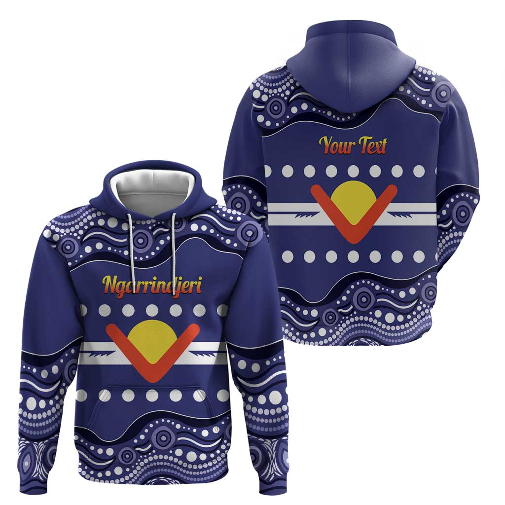 Personalised Ngarrindjeri Nation Hoodie Aboriginal Australian Flag Style