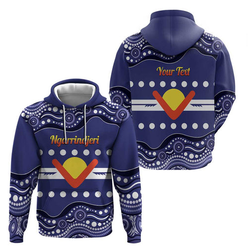 Personalised Ngarrindjeri Nation Hoodie Aboriginal Australian Flag Style