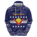 Personalised Ngarrindjeri Nation Hoodie Aboriginal Australian Flag Style