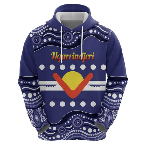 Personalised Ngarrindjeri Nation Hoodie Aboriginal Australian Flag Style