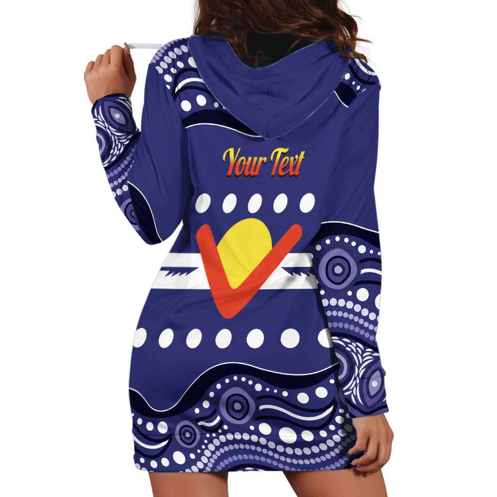 Personalised Ngarrindjeri Nation Hoodie Dress Aboriginal Australian Flag Style