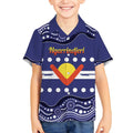 Personalised Ngarrindjeri Nation Kid Hawaiian Shirt Aboriginal Australian Flag Style