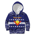 Personalised Ngarrindjeri Nation Kid Hoodie Aboriginal Australian Flag Style