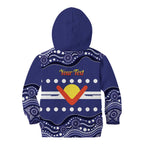 Personalised Ngarrindjeri Nation Kid Hoodie Aboriginal Australian Flag Style