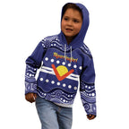 Personalised Ngarrindjeri Nation Kid Hoodie Aboriginal Australian Flag Style