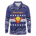Personalised Ngarrindjeri Nation Long Sleeve Polo Shirt Aboriginal Australian Flag Style