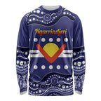 Personalised Ngarrindjeri Nation Long Sleeve Shirt Aboriginal Australian Flag Style