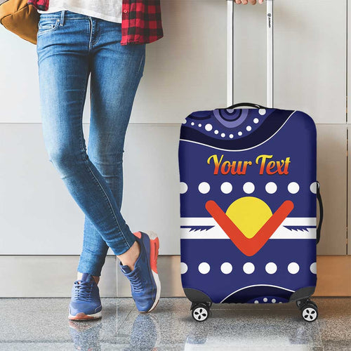 Personalised Ngarrindjeri Nation Luggage Cover Aboriginal Australian Flag Style