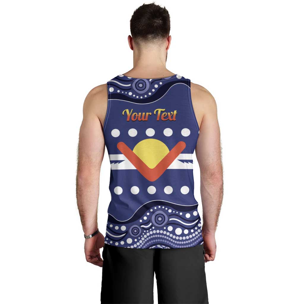 Personalised Ngarrindjeri Nation Men Tank Top Aboriginal Australian Flag Style