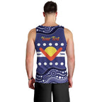 Personalised Ngarrindjeri Nation Men Tank Top Aboriginal Australian Flag Style