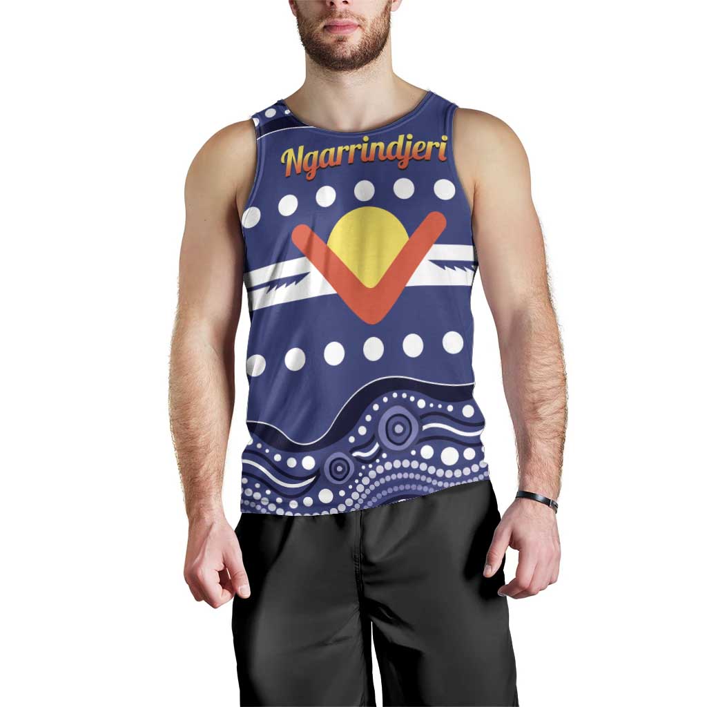 Personalised Ngarrindjeri Nation Men Tank Top Aboriginal Australian Flag Style