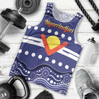Personalised Ngarrindjeri Nation Men Tank Top Aboriginal Australian Flag Style