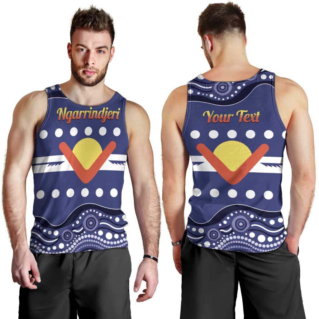 Personalised Ngarrindjeri Nation Men Tank Top Aboriginal Australian Flag Style
