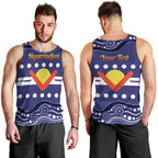 Personalised Ngarrindjeri Nation Men Tank Top Aboriginal Australian Flag Style