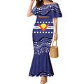 Personalised Ngarrindjeri Nation Mermaid Dress Aboriginal Australian Flag Style