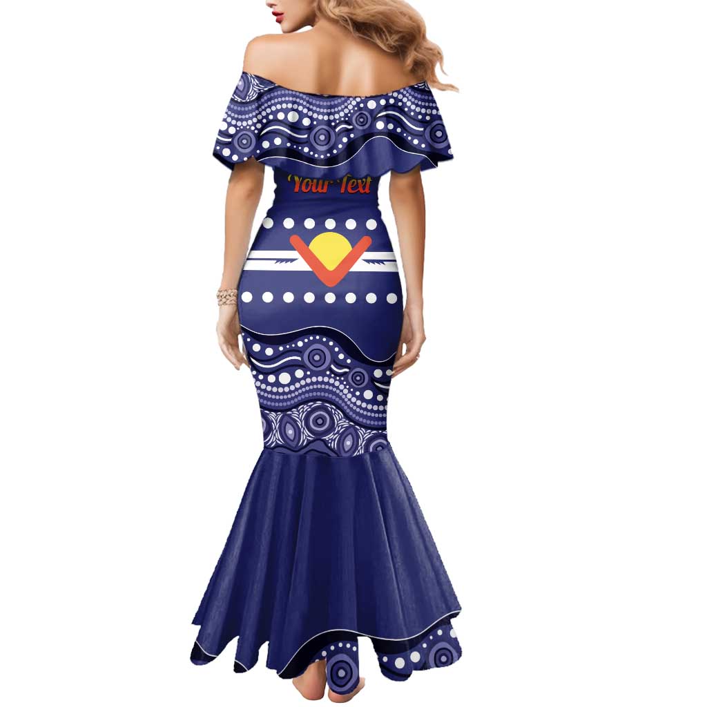 Personalised Ngarrindjeri Nation Mermaid Dress Aboriginal Australian Flag Style