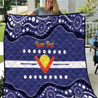 Personalised Ngarrindjeri Nation Quilt Aboriginal Australian Flag Style