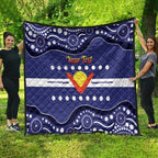 Personalised Ngarrindjeri Nation Quilt Aboriginal Australian Flag Style