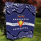 Personalised Ngarrindjeri Nation Quilt Aboriginal Australian Flag Style