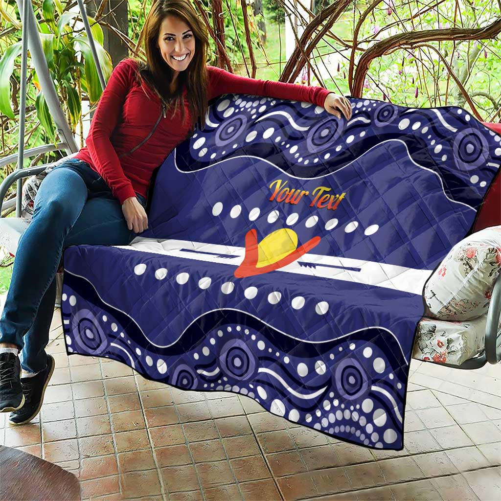 Personalised Ngarrindjeri Nation Quilt Aboriginal Australian Flag Style