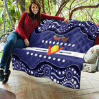 Personalised Ngarrindjeri Nation Quilt Aboriginal Australian Flag Style