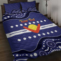 Personalised Ngarrindjeri Nation Quilt Bed Set Aboriginal Australian Flag Style
