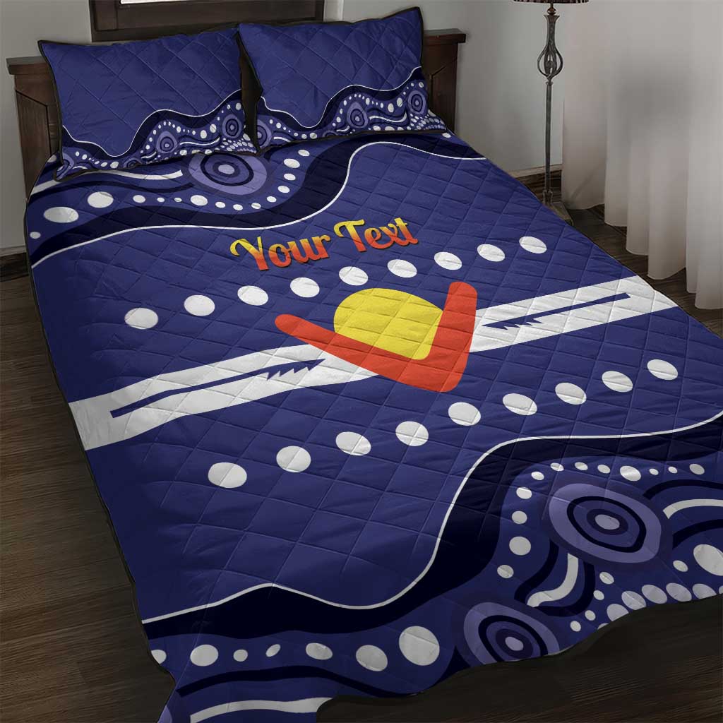 Personalised Ngarrindjeri Nation Quilt Bed Set Aboriginal Australian Flag Style