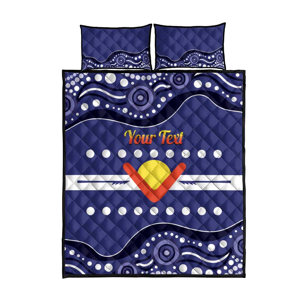 Personalised Ngarrindjeri Nation Quilt Bed Set Aboriginal Australian Flag Style