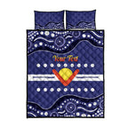 Personalised Ngarrindjeri Nation Quilt Bed Set Aboriginal Australian Flag Style