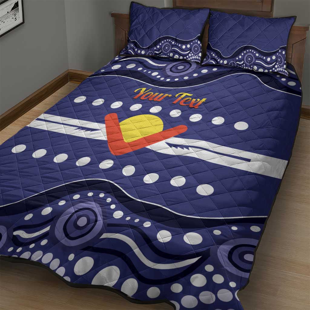 Personalised Ngarrindjeri Nation Quilt Bed Set Aboriginal Australian Flag Style