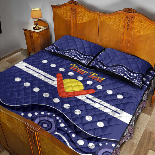 Personalised Ngarrindjeri Nation Quilt Bed Set Aboriginal Australian Flag Style