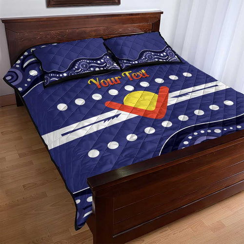 Personalised Ngarrindjeri Nation Quilt Bed Set Aboriginal Australian Flag Style