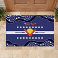 Personalised Ngarrindjeri Nation Rubber Doormat Aboriginal Australian Flag Style