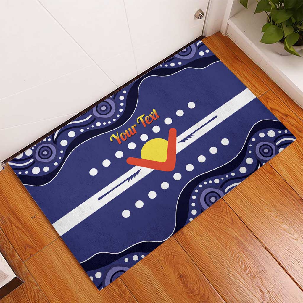 Personalised Ngarrindjeri Nation Rubber Doormat Aboriginal Australian Flag Style
