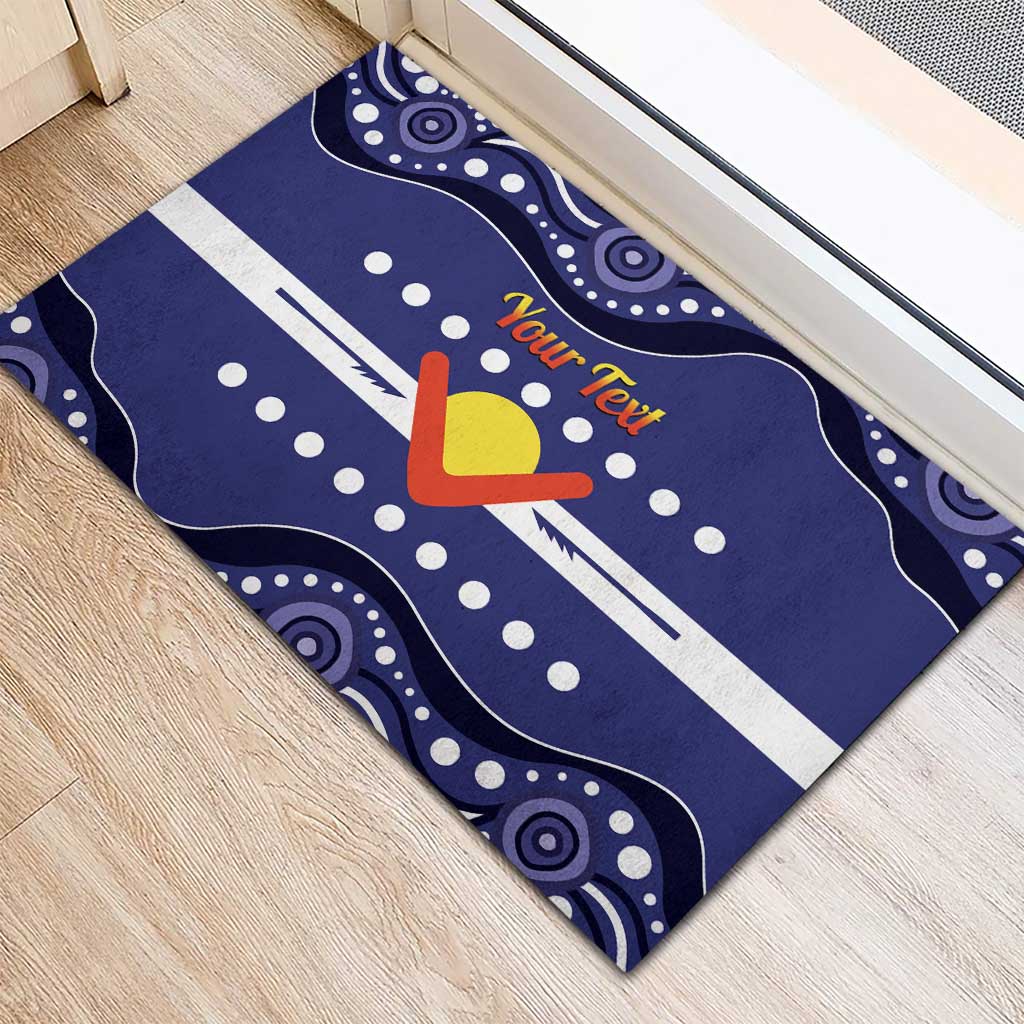 Personalised Ngarrindjeri Nation Rubber Doormat Aboriginal Australian Flag Style