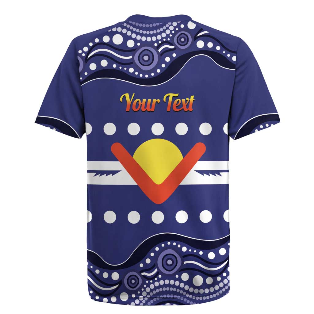 Personalised Ngarrindjeri Nation Rugby Jersey Aboriginal Australian Flag Style
